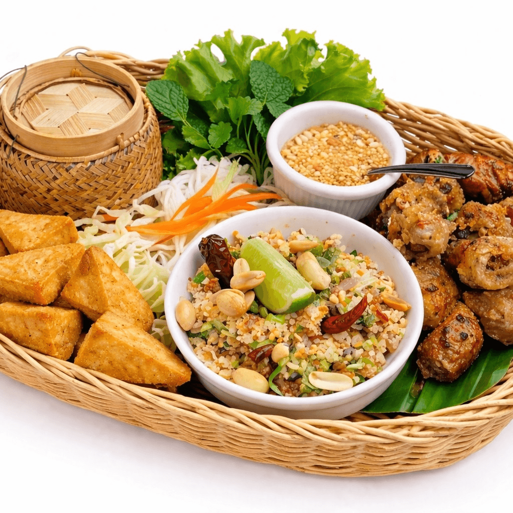 Vegetarian Lao Platter