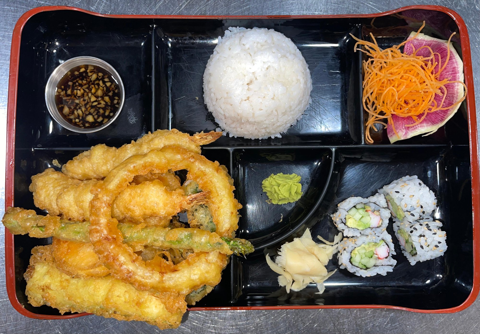 Shrimp & Veggie Temp Bento