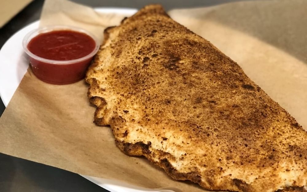 Chicken Alfredo Calzone