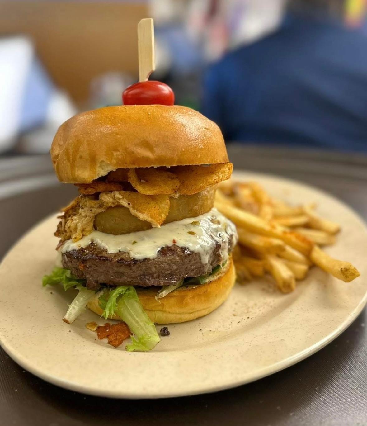 Crunchy Crab Dip Burger