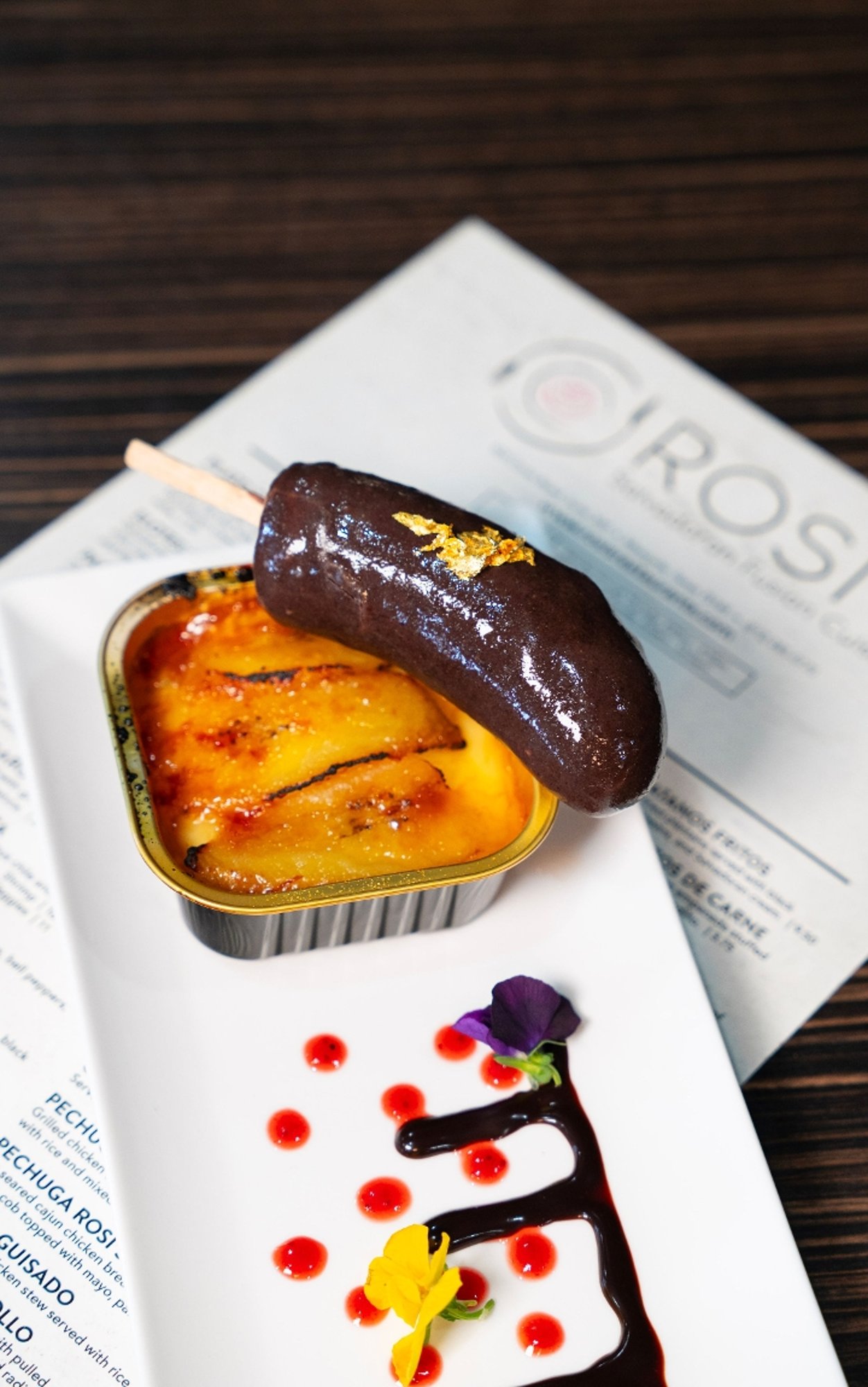 Plantain Cream Brulee