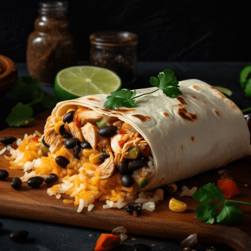 Bean, Cheese & Rice Burrito