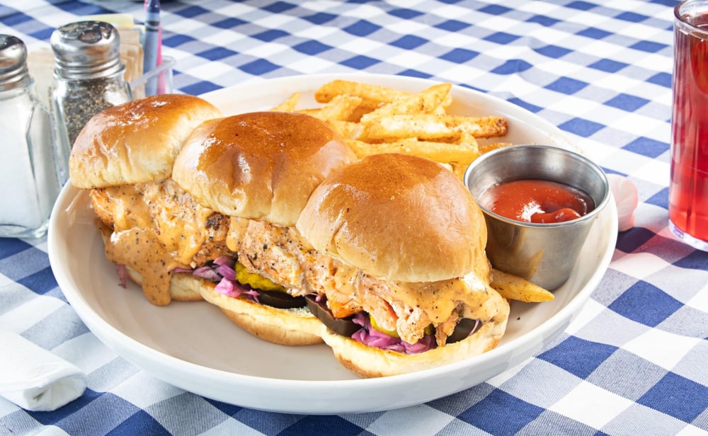 3 Salmon Sliders Only