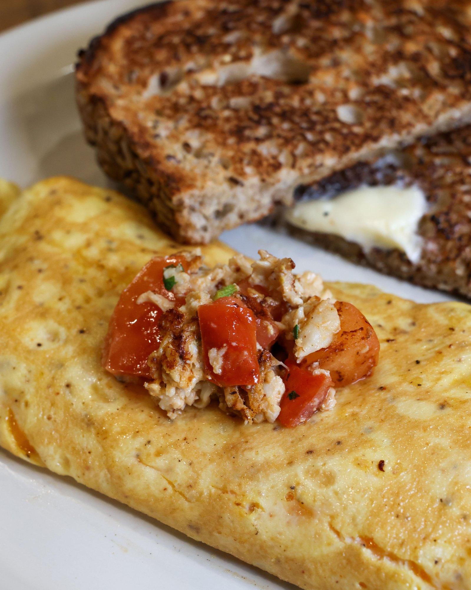 Crab Cake Omelette