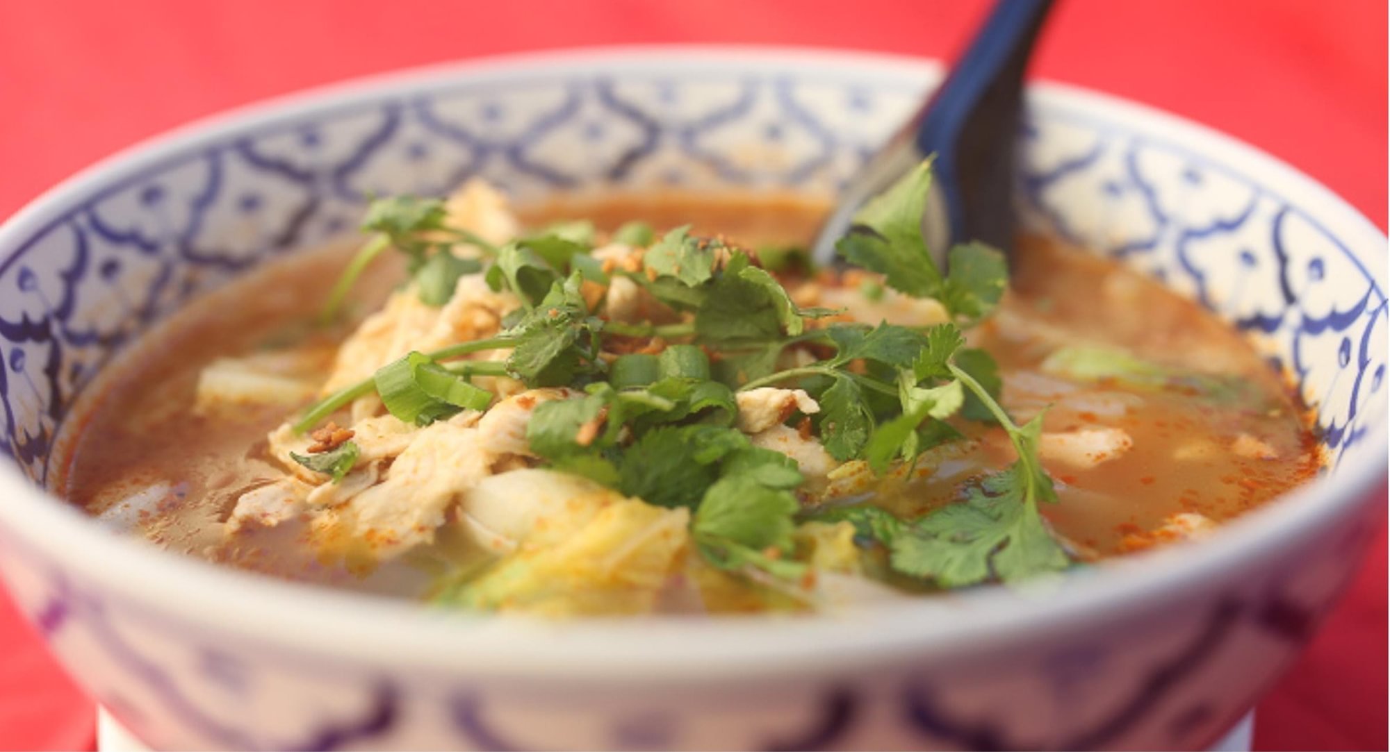 Thai Spicy Chicken Noodle Soup