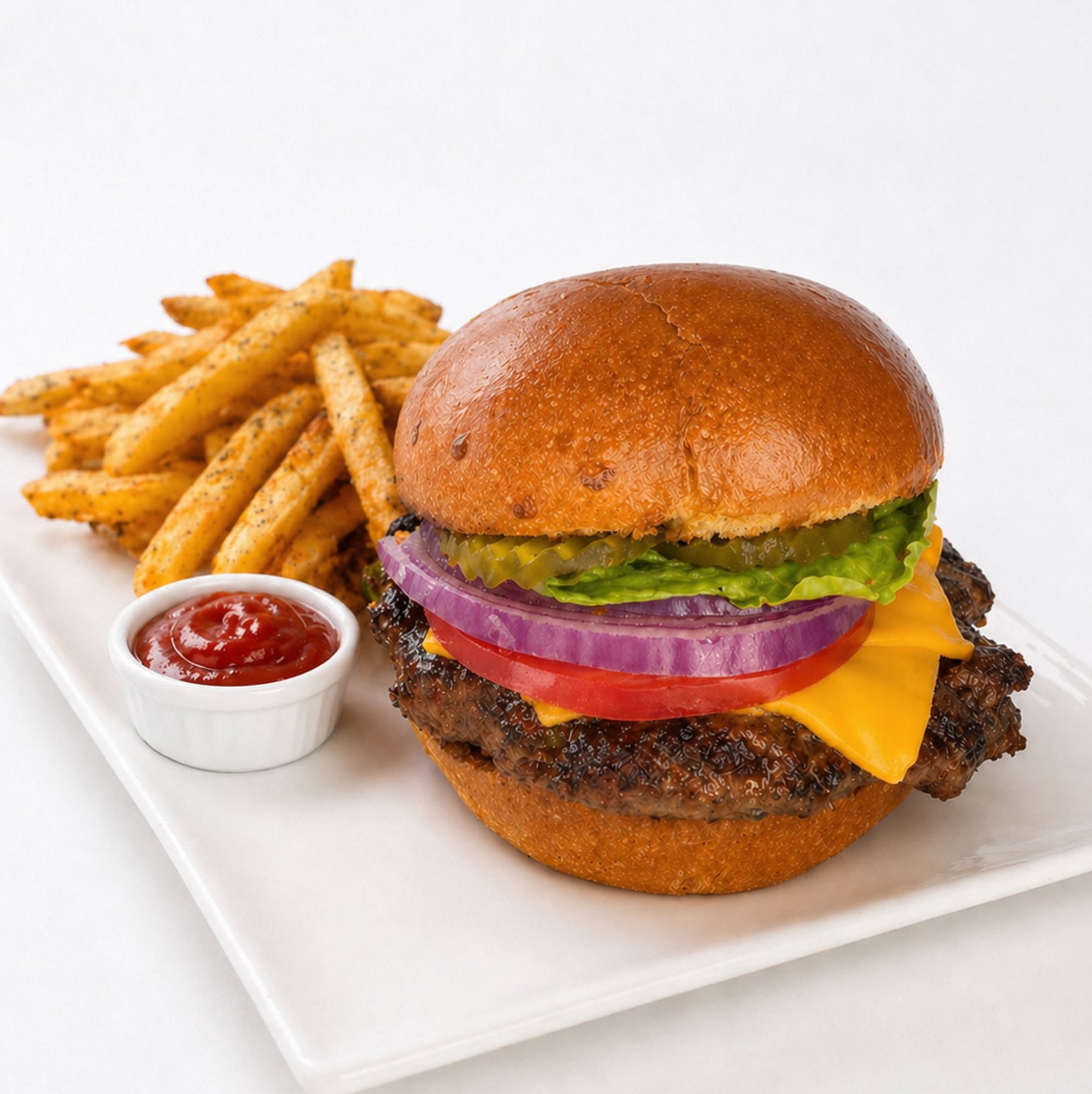 Cheeseburger Deluxe + Fries