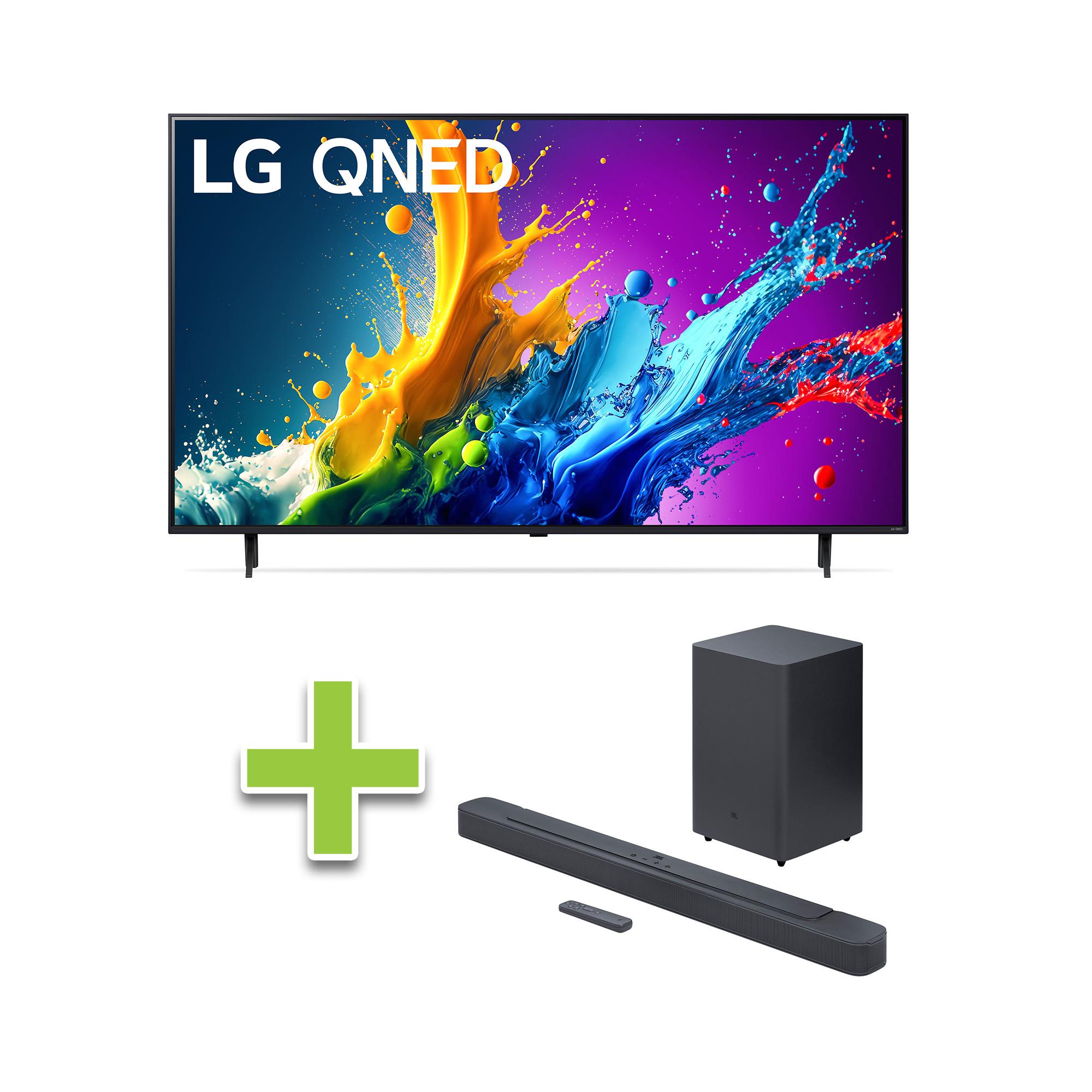 65" LG QNED TV & JBL 2.1 ch Soundbar