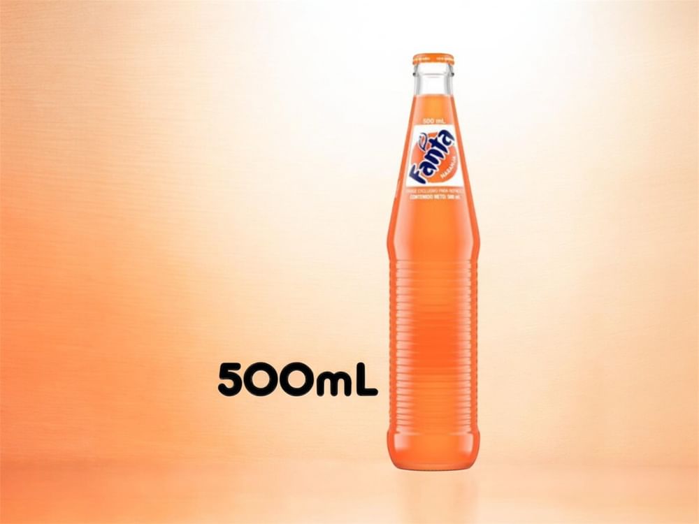 Glass Orange Fanta