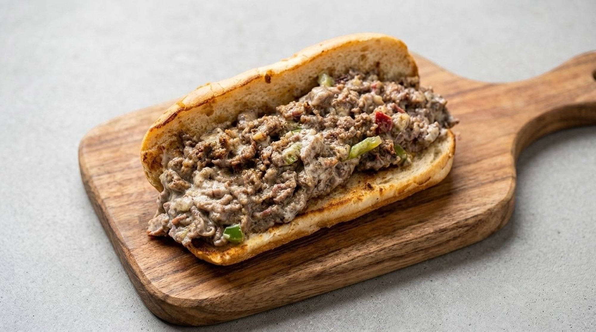 Blue Cheese Bacon Philly Sandwich