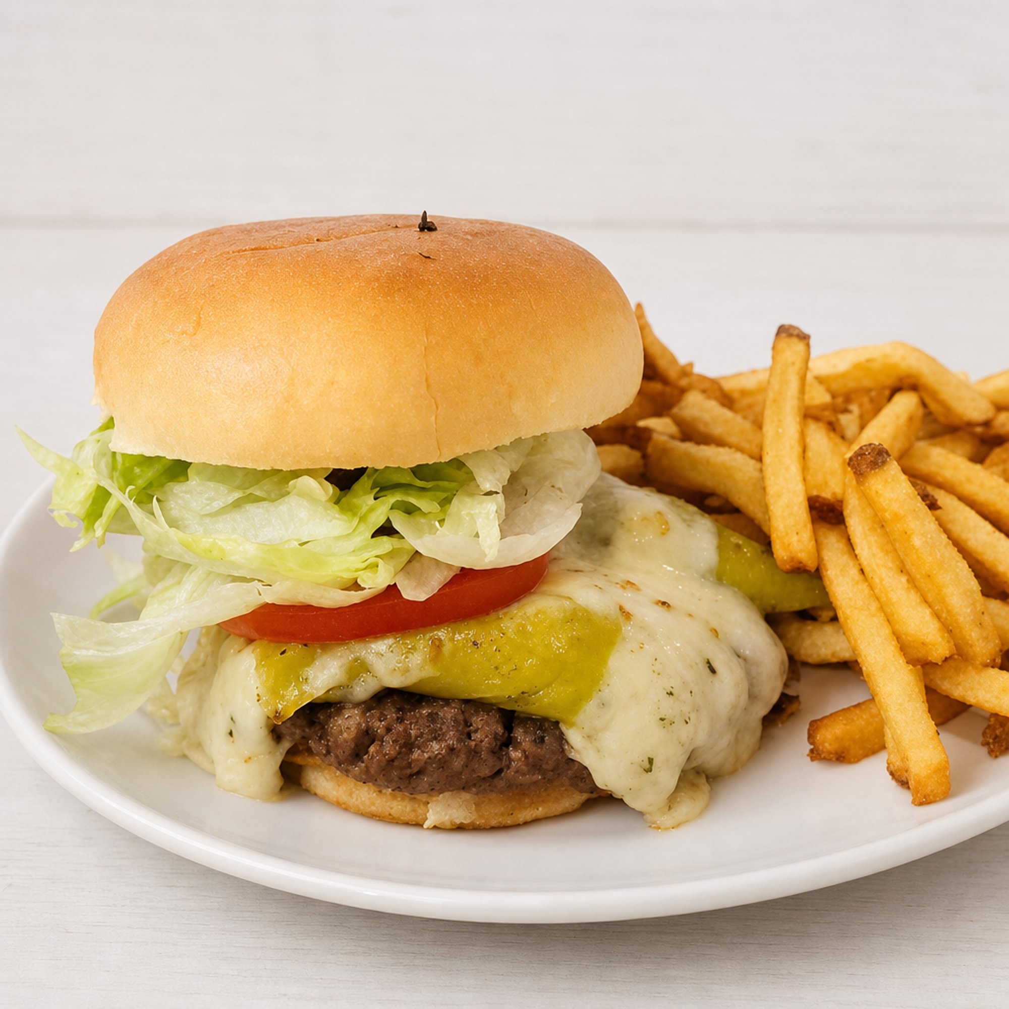 Asiago Banana Pepper Burger