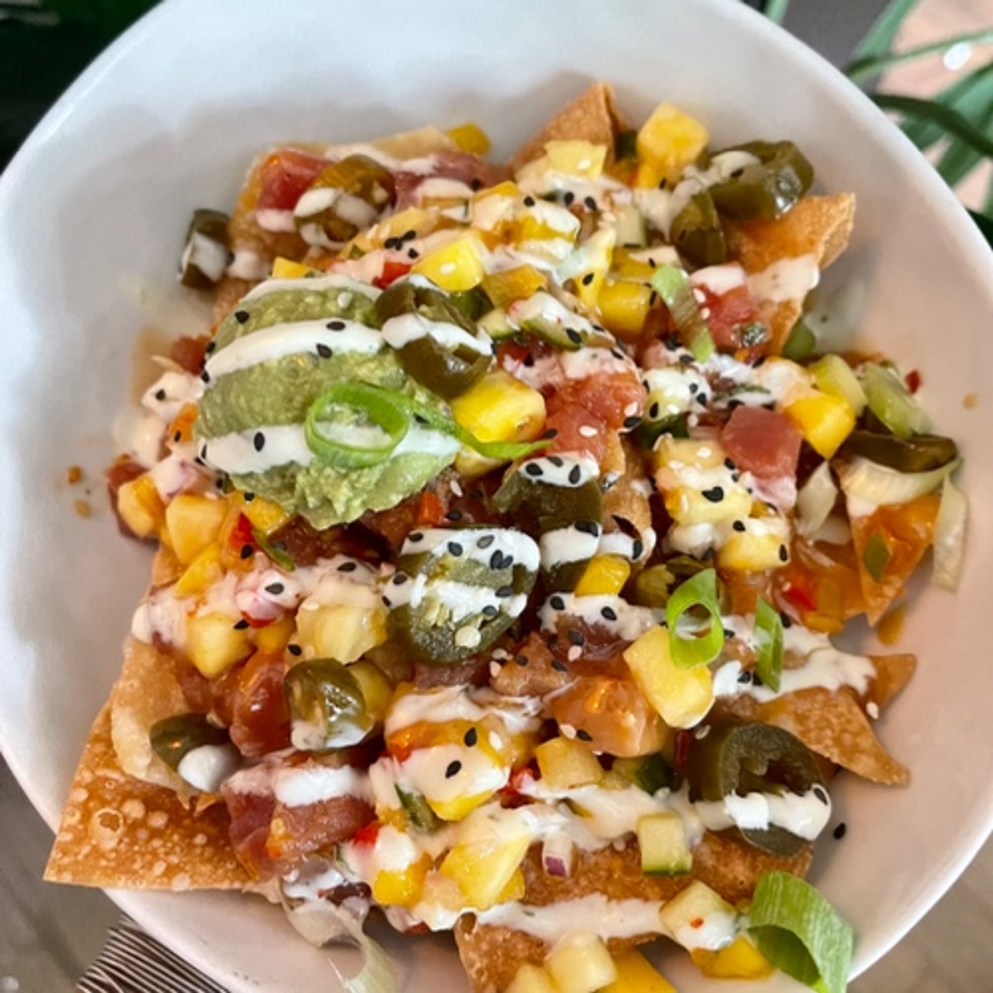 Tuna Poke Nachos