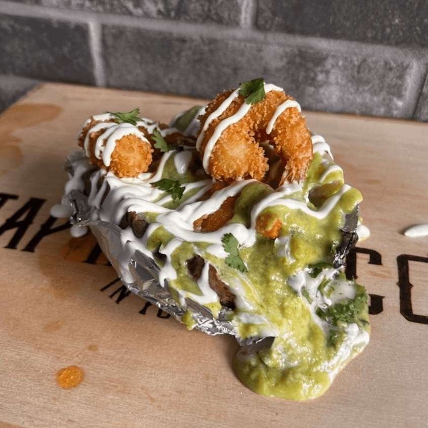 SHRIMP BAKED POTATO