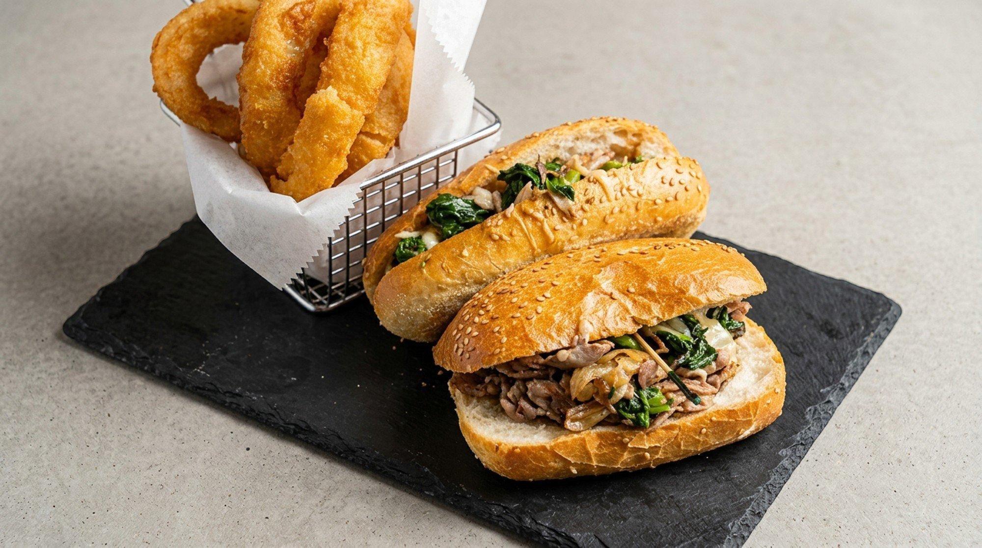 Roast Pork on AC Seeded Roll