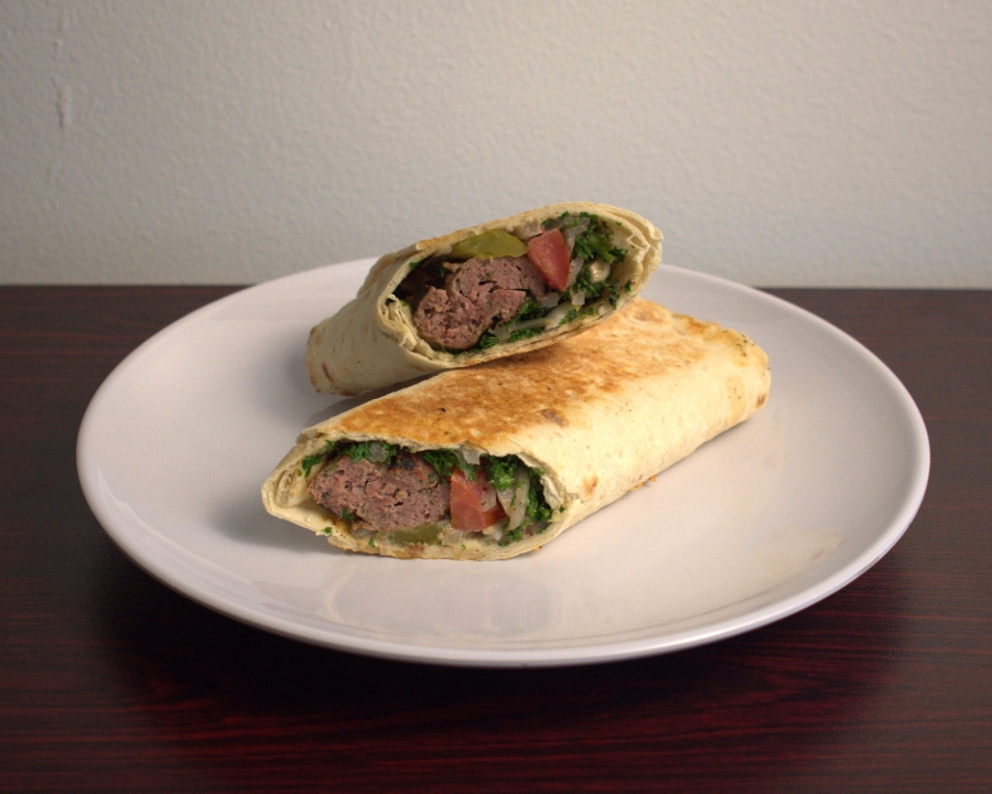 Mince Beef Kabob Wrap