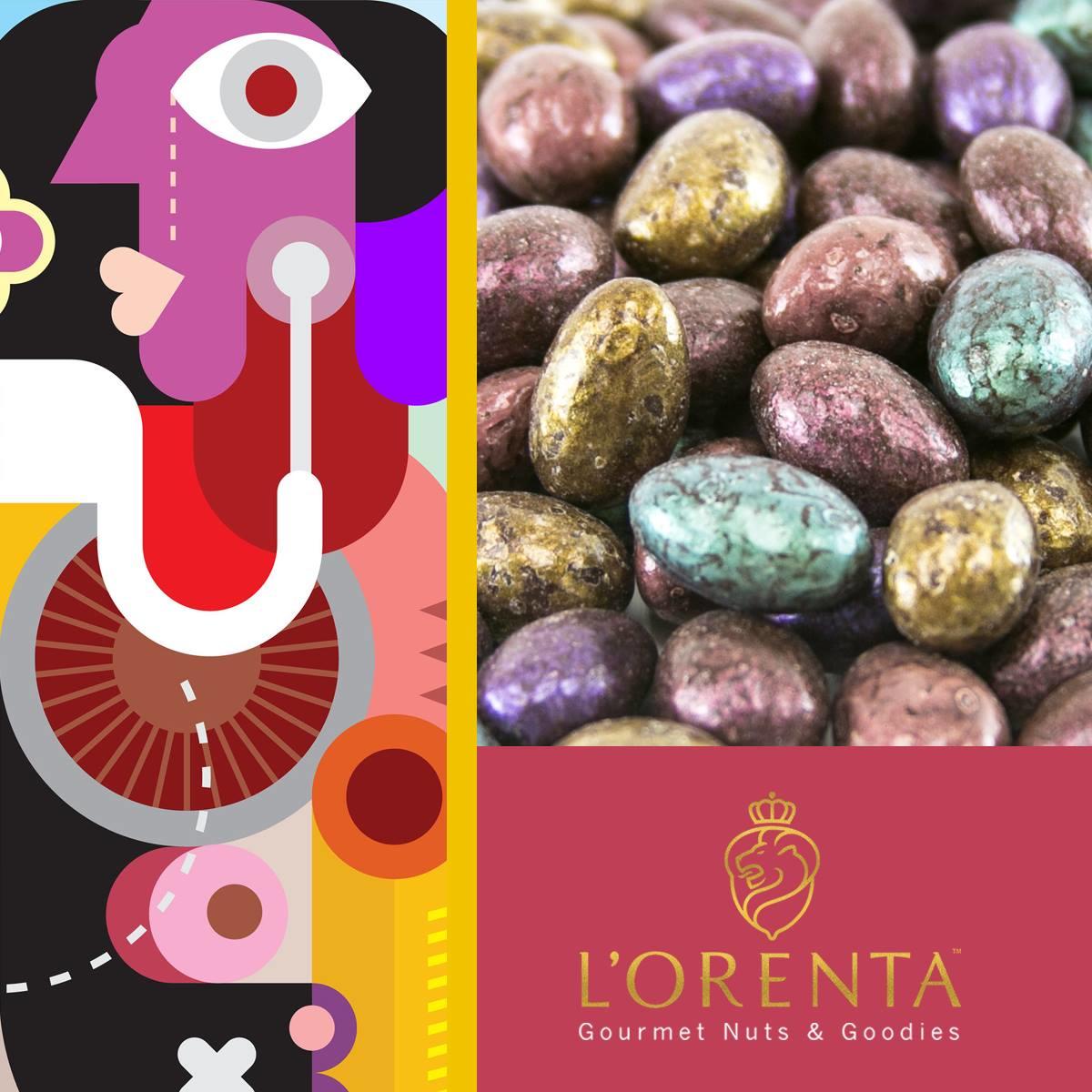 L'Orenta Nuts Picasso Almonds - Chocolate Covered Almonds