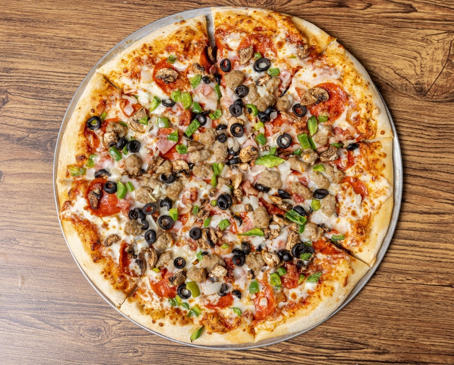 Thin Supreme Pizza