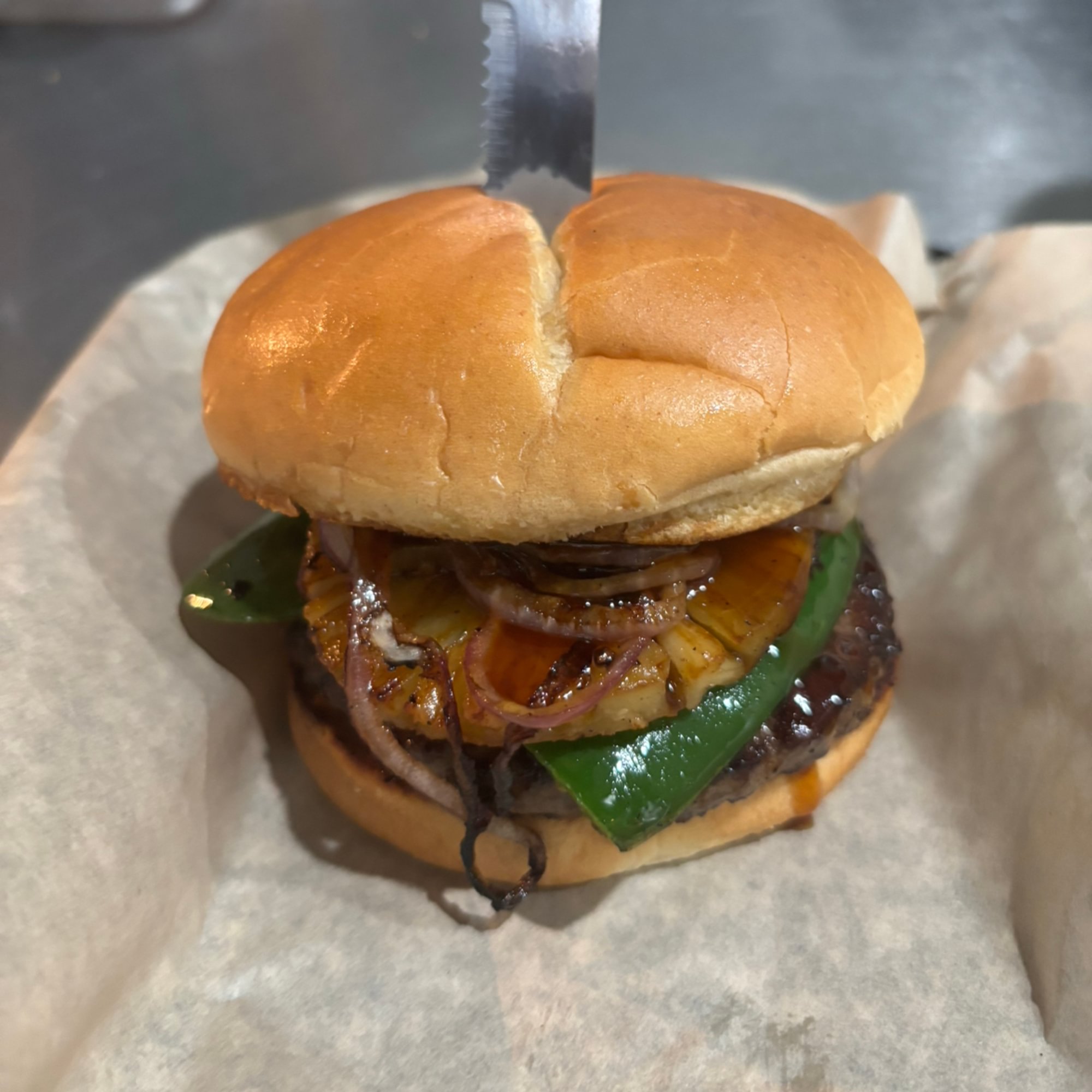 Spicy Hawaiian Burger