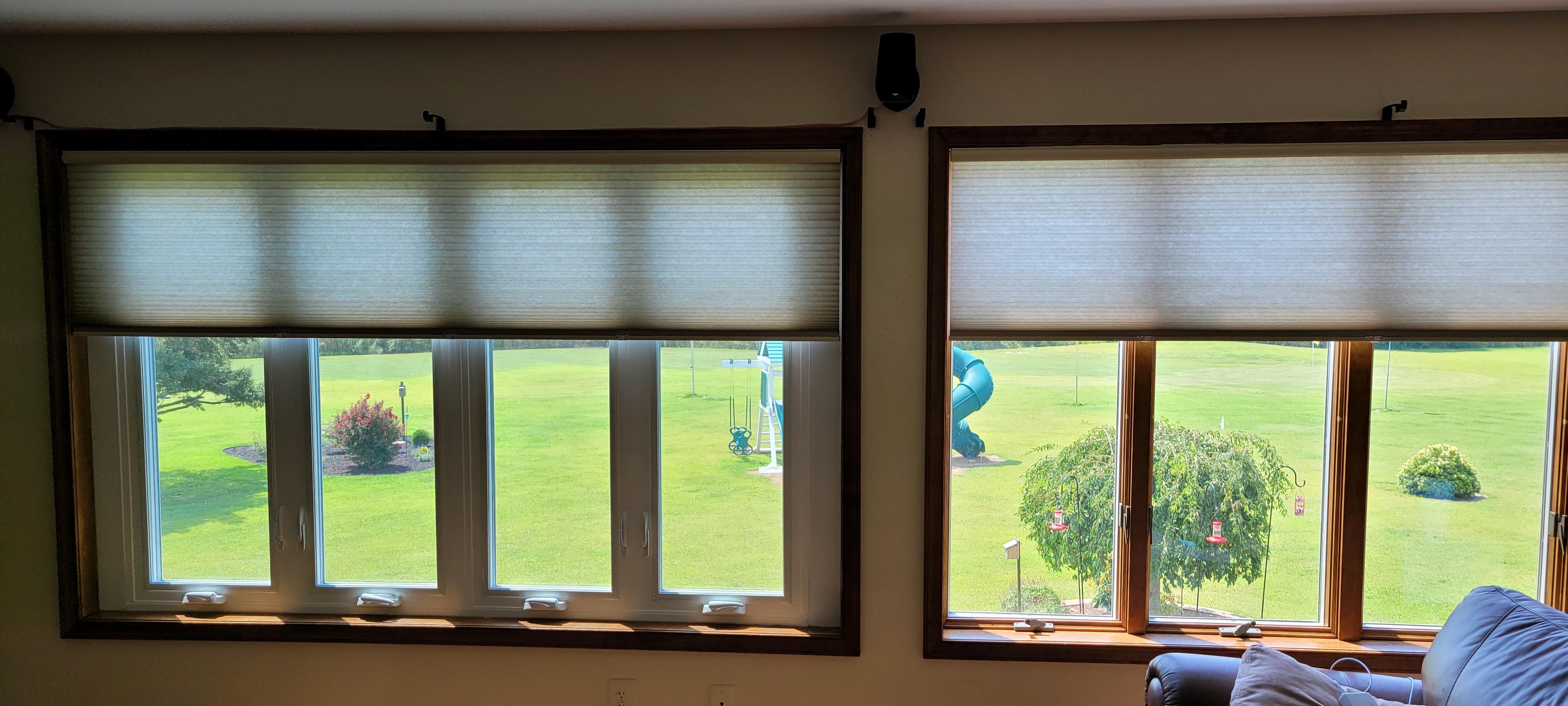 Cellular shades installed by Budget blinds of Bridgeton, NJ