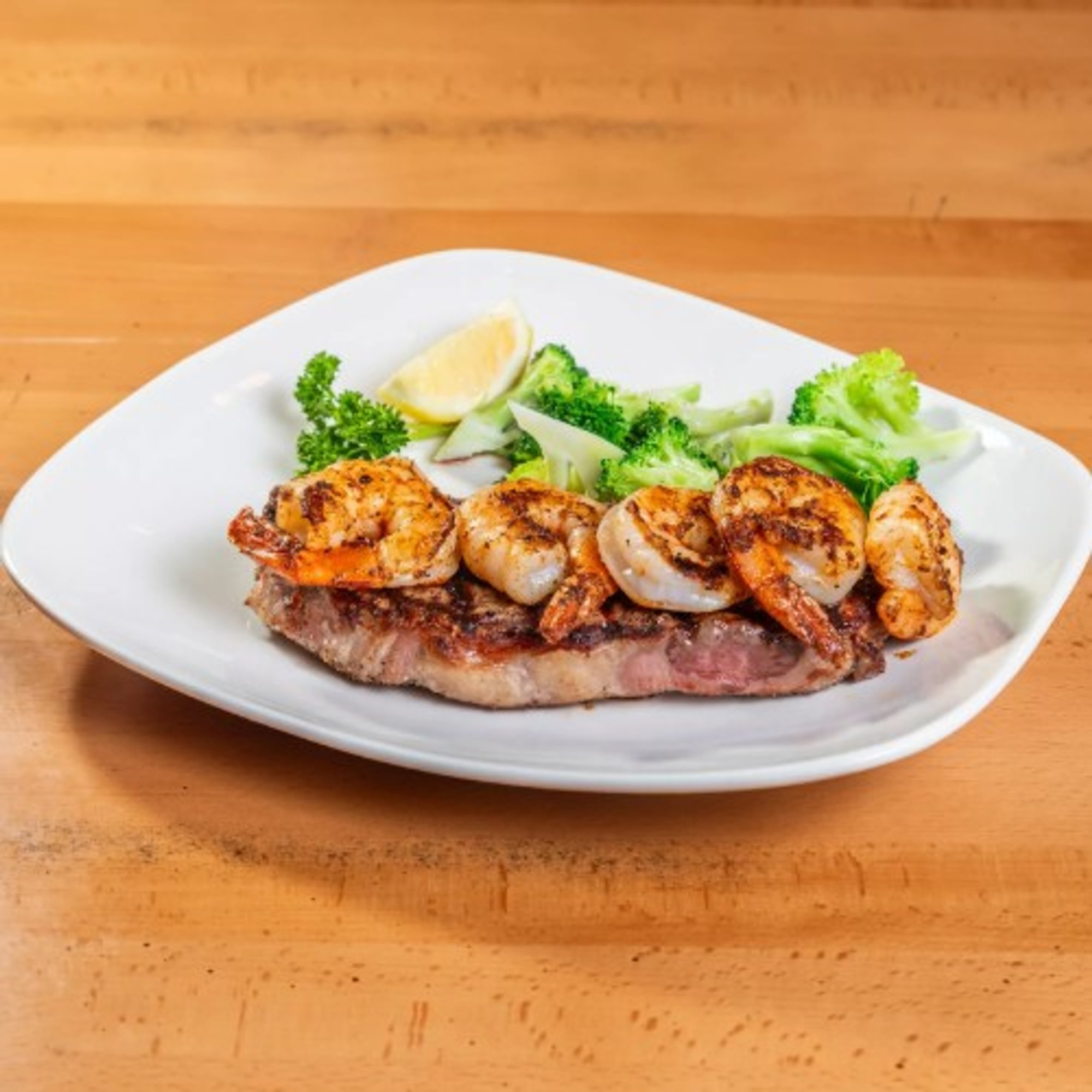 12 oz NY Steak and Shrimp