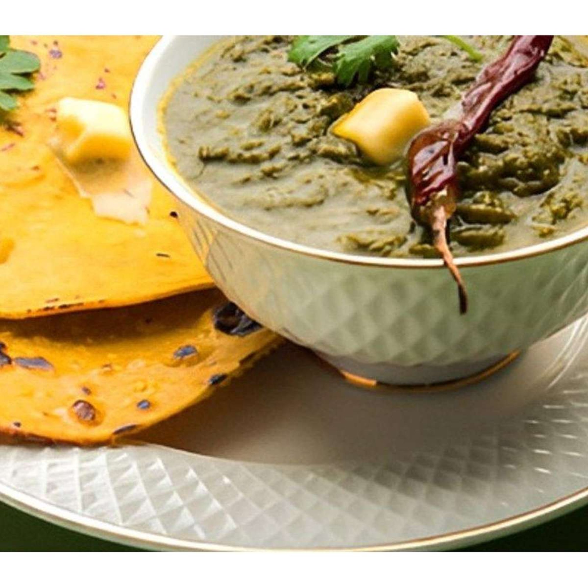 👍 Sarson Da Saag-Makki Ki Roti