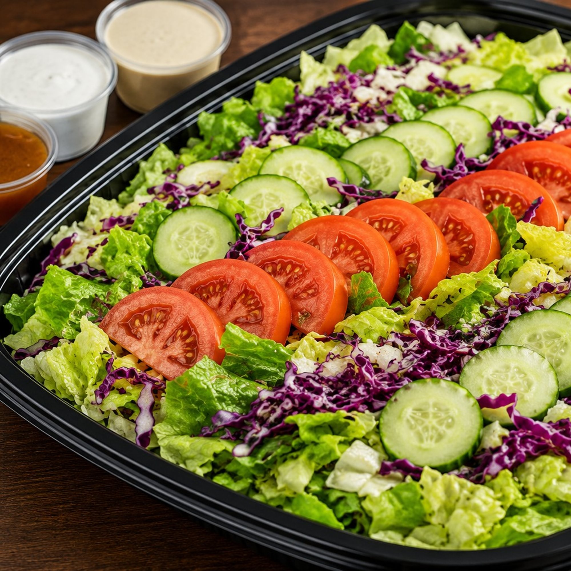 Garden Salad 1/2 Tray (serves 10) Full Tray (serves 25)