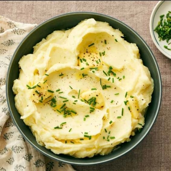 Garlic Butter Mushed Potatoes