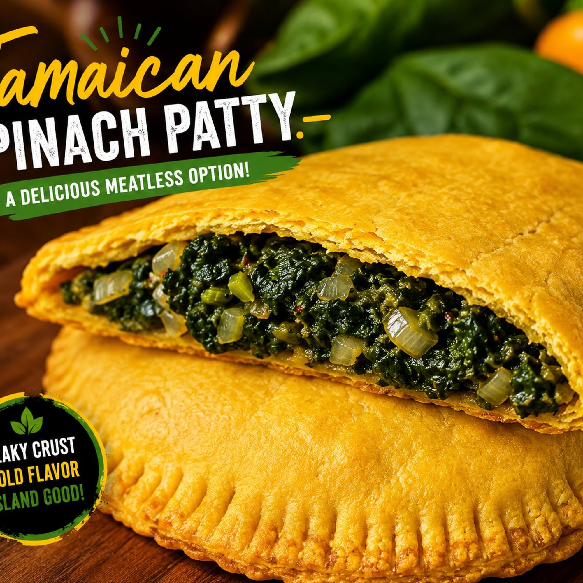 Jamaican Spinach Patty
