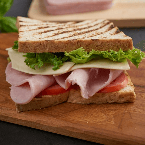 Ham and Cheese Club Sandwich