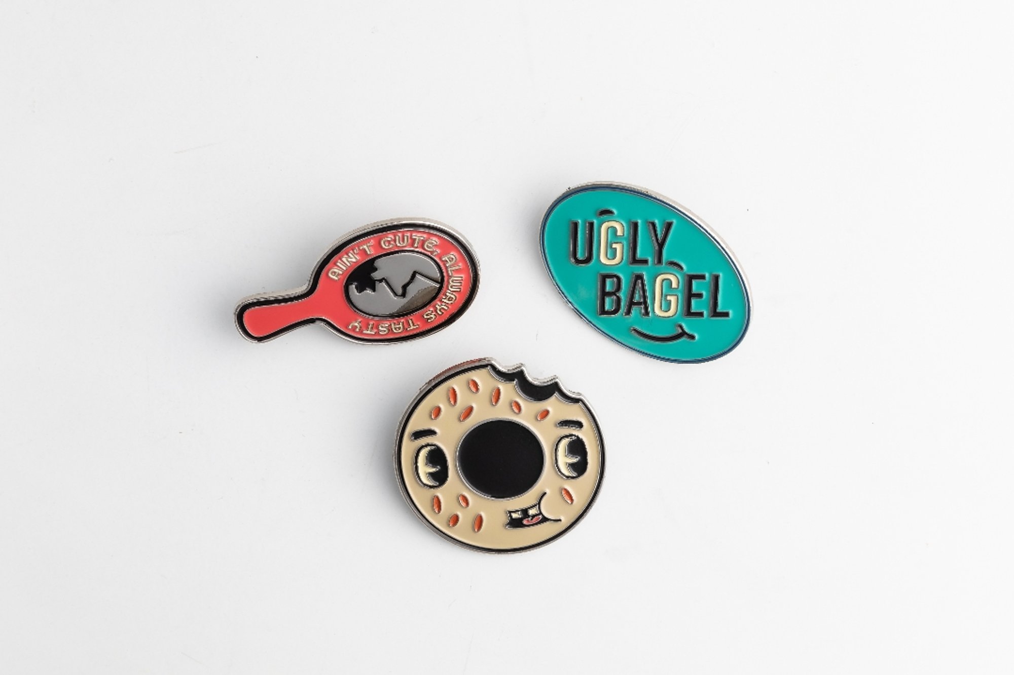Ugly Bagel Pins