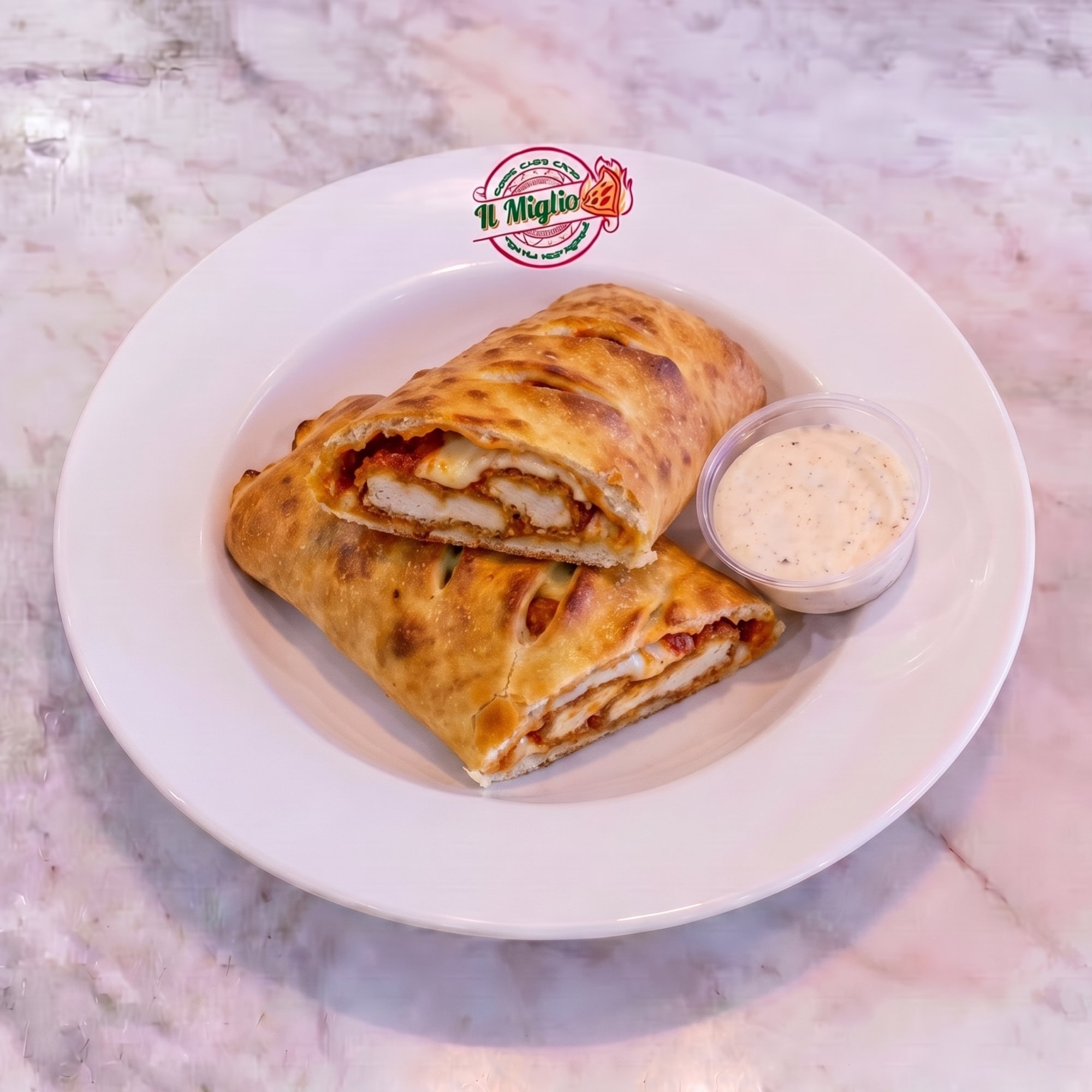 Parmesan Chicken Stromboli