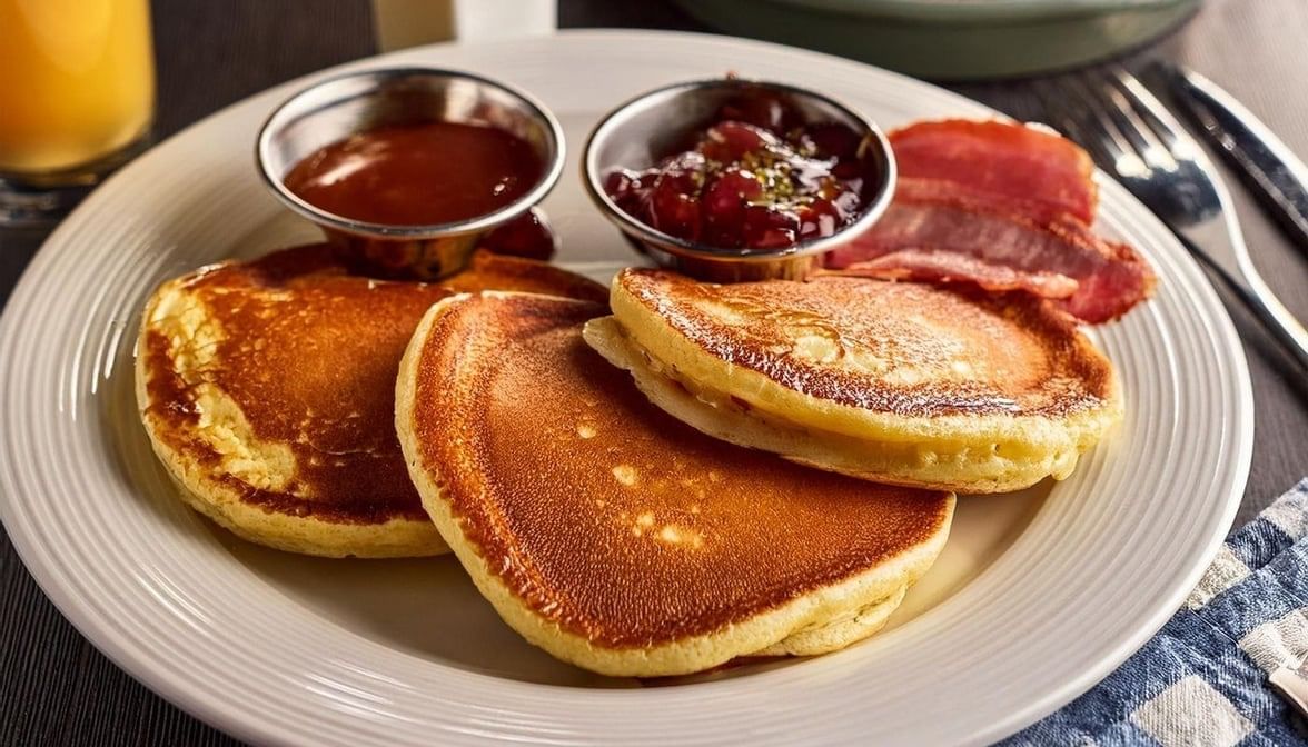 Buttermilk Pancakes with Meat