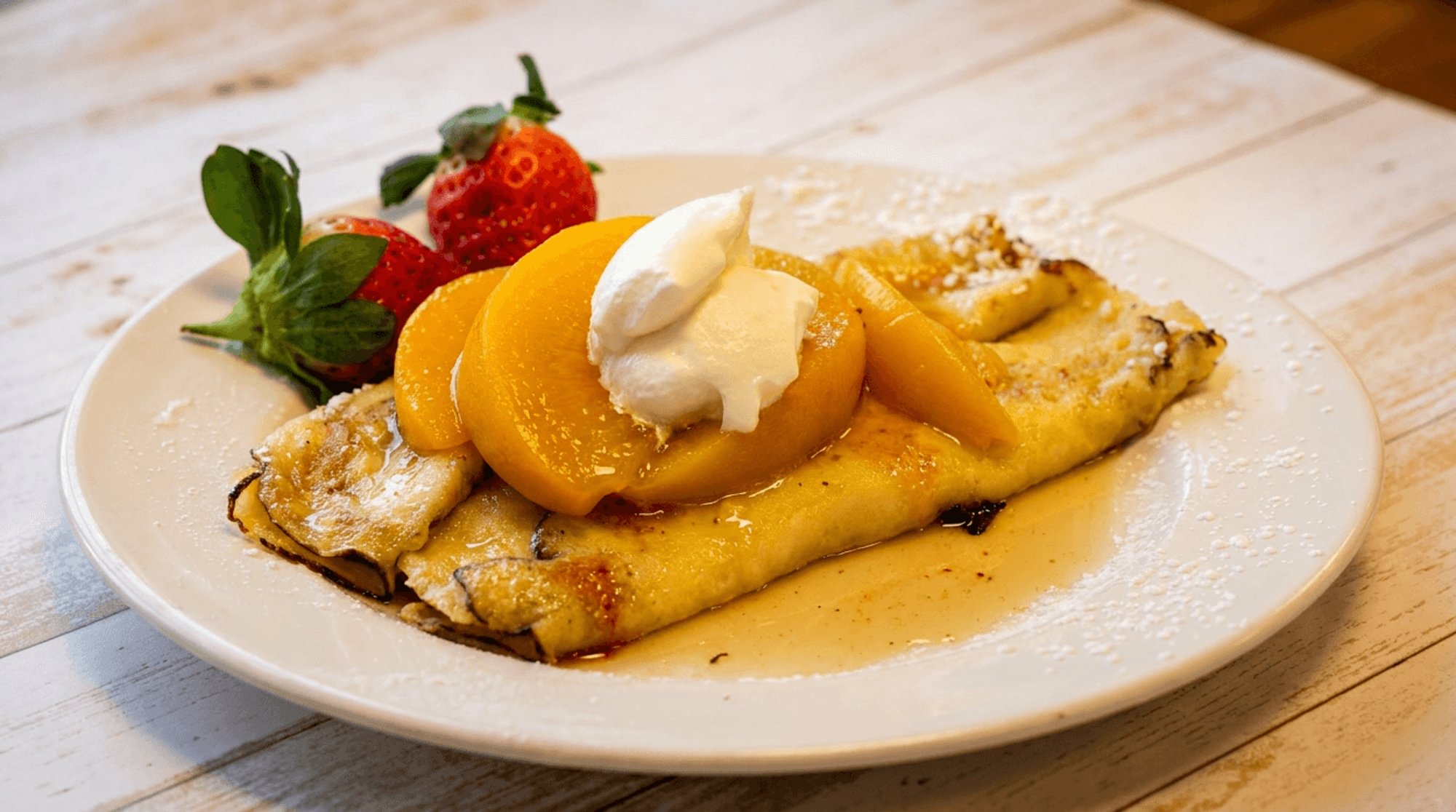 Peach Crêpes