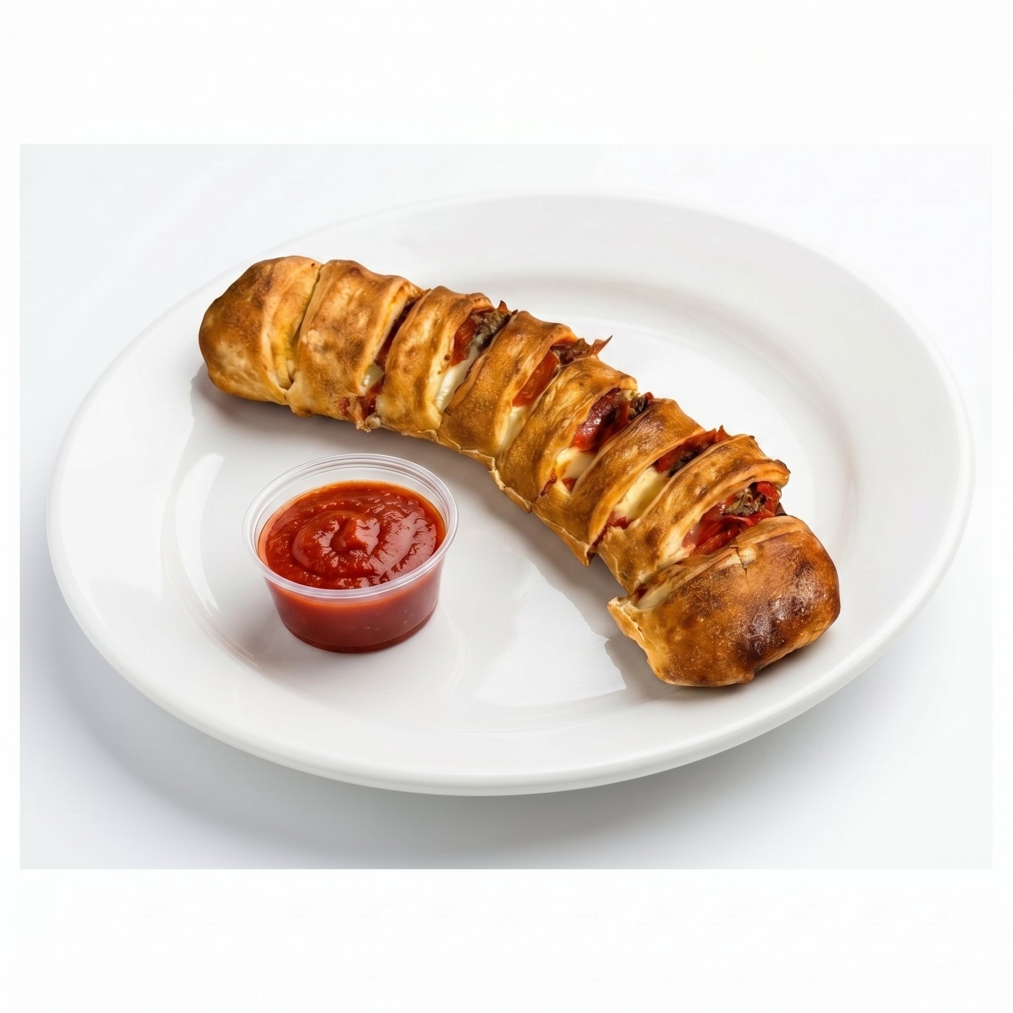 Medium Pepperoni & Steak Roll