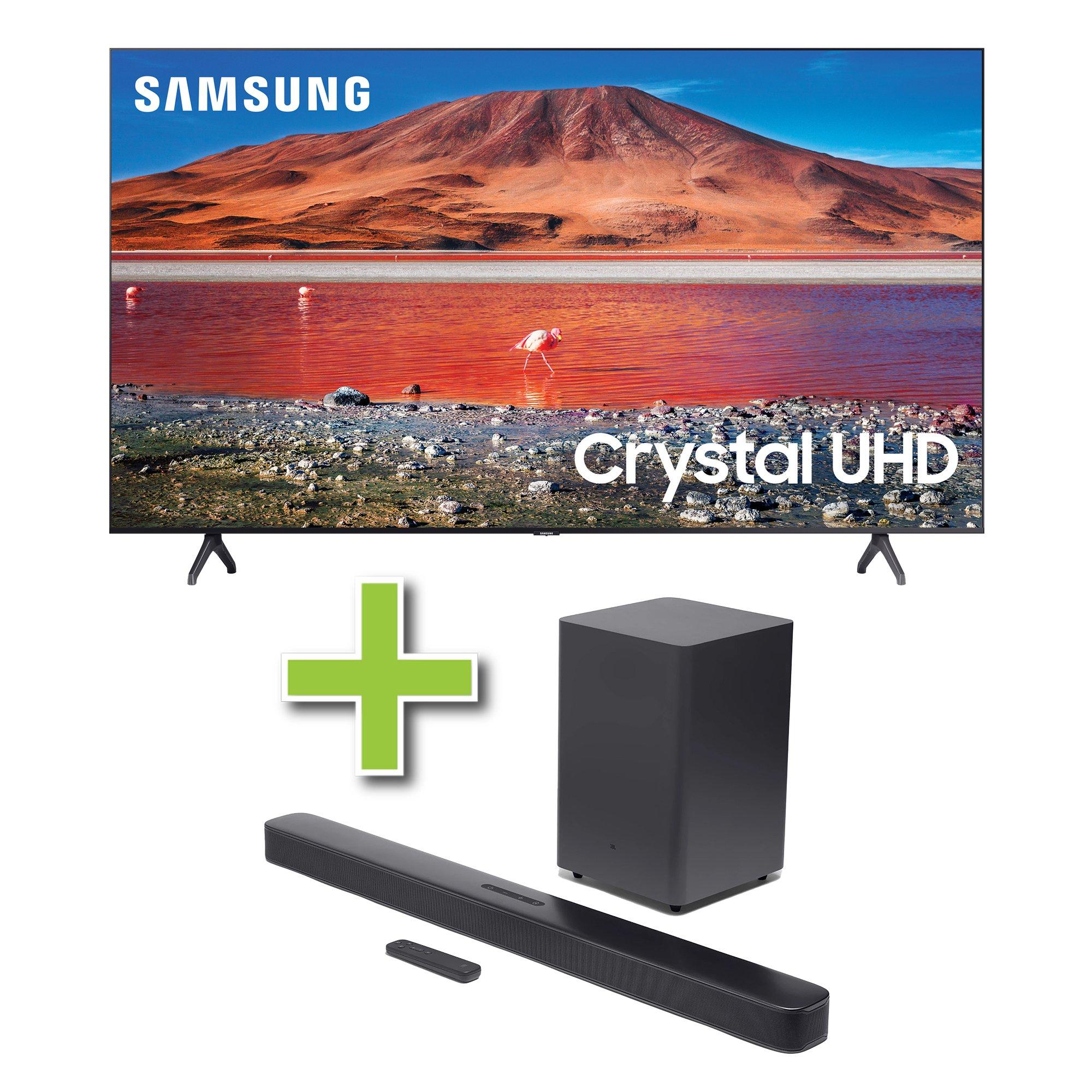 65" Samsung 4K Ultra HD Smart TV & JBL 2.1 ch Soundbar