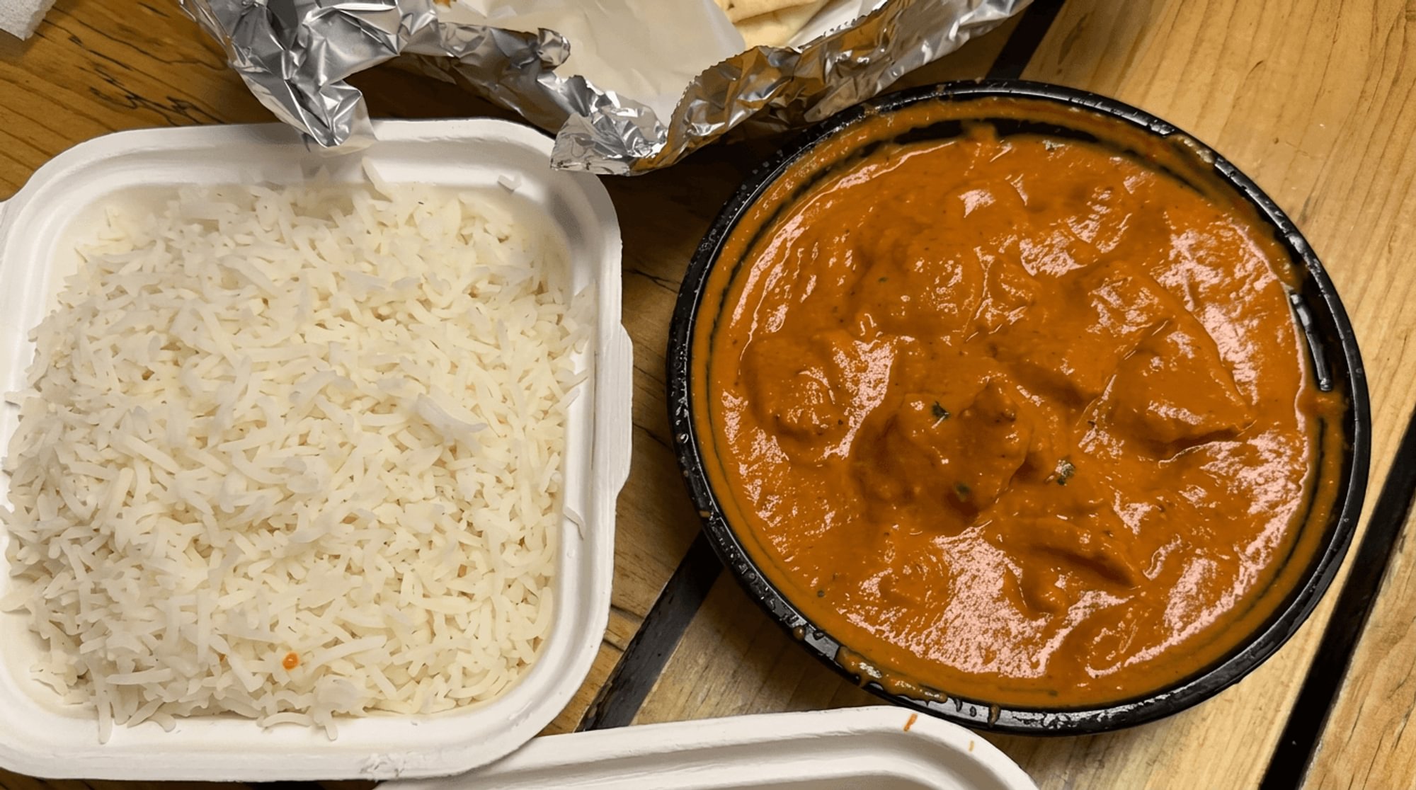 Butter Chicken + Rice + 1 Soft Drink