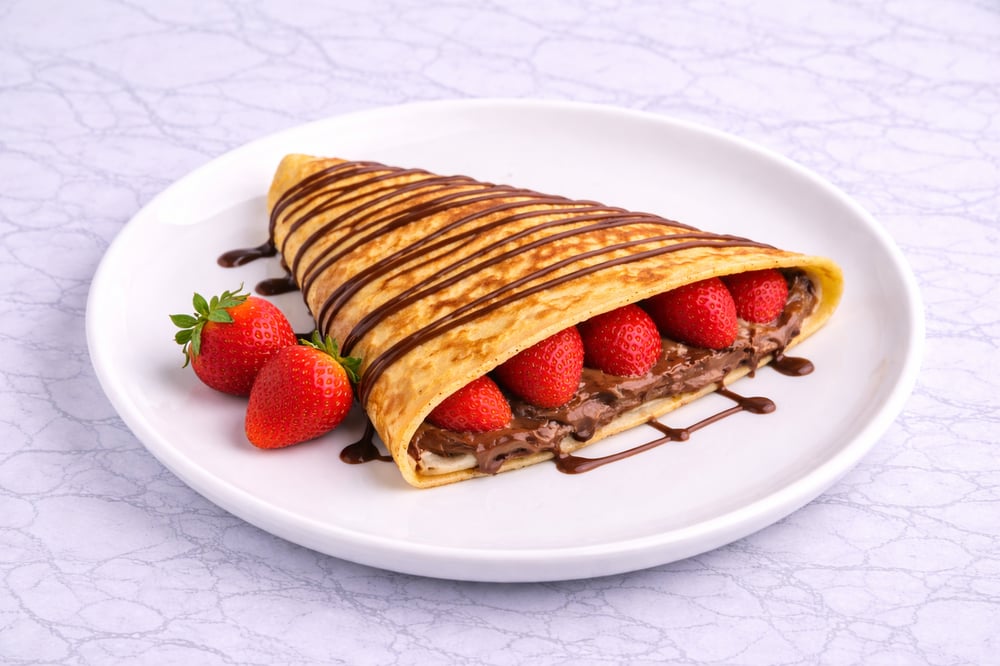Nutella & Strawberry Crepe
