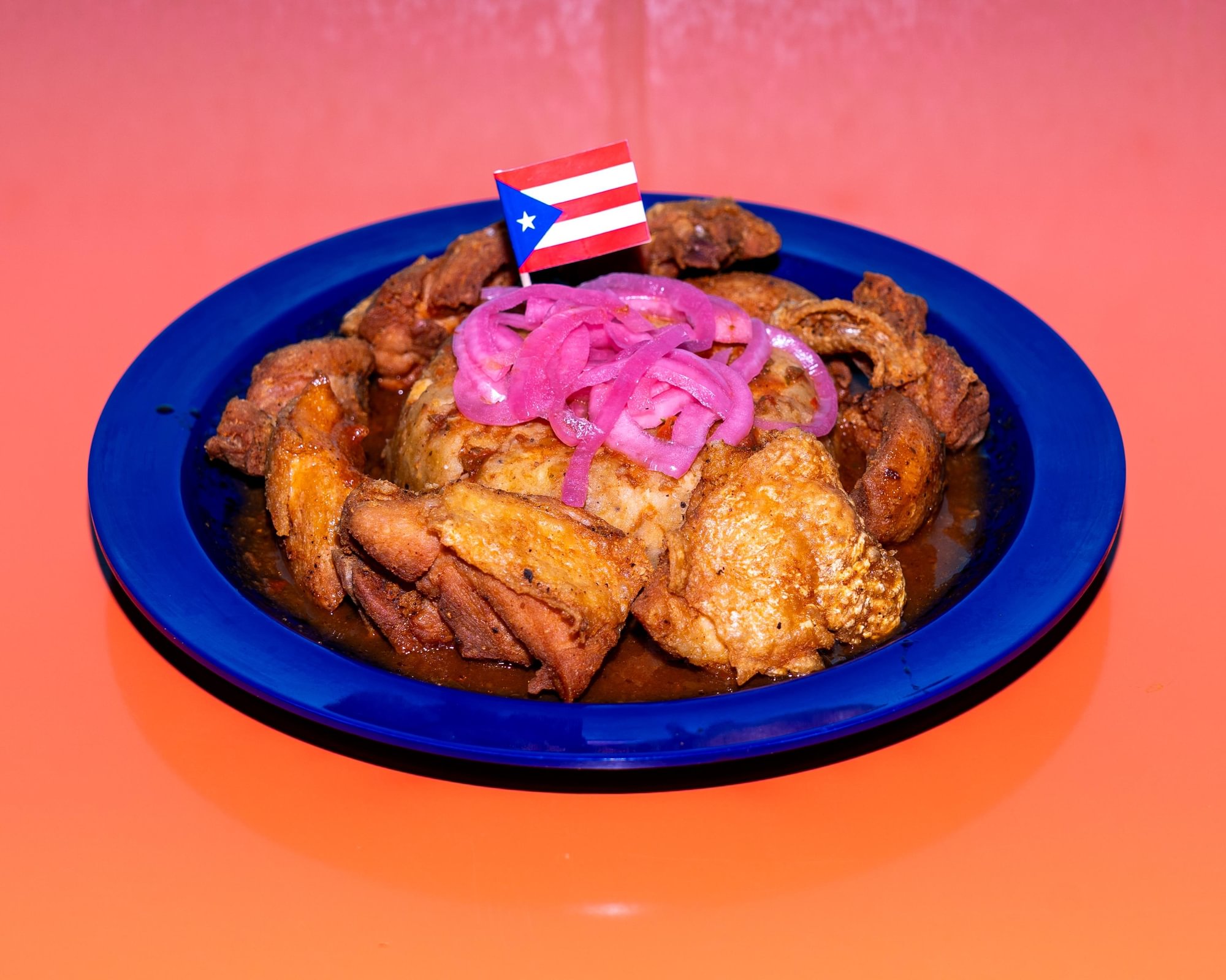 Mofongo Chicharron de Pollo (Fried Chicken Cracklings)