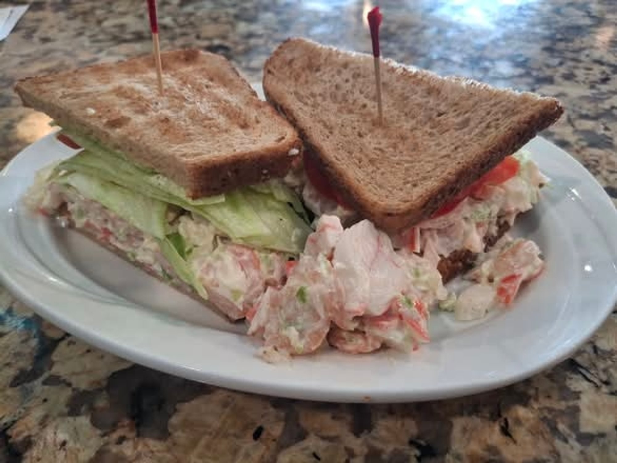 Seafood Salad Pita Sandwich
