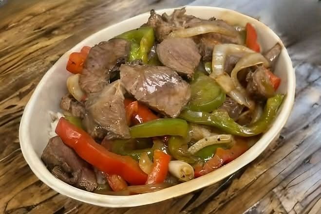 Beef Fajita Over Rice