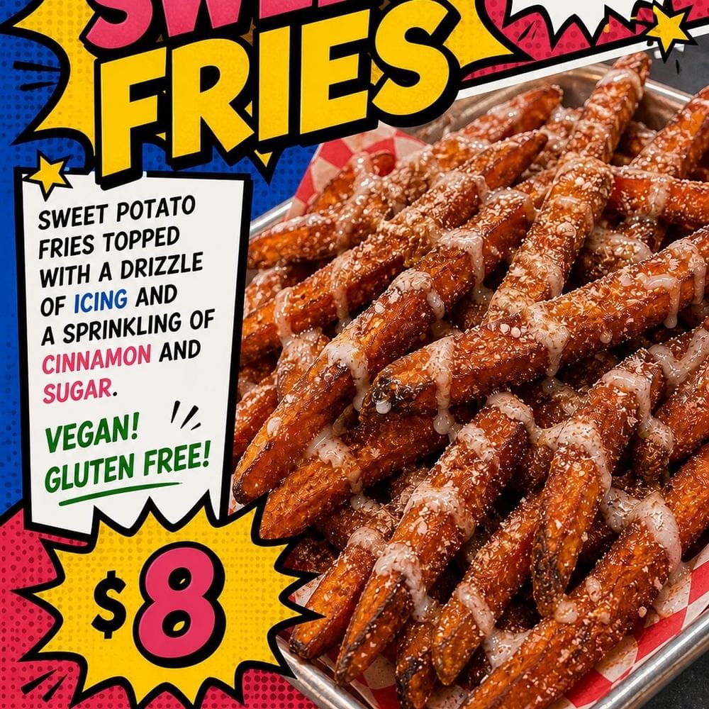 Drizzle sweet fries