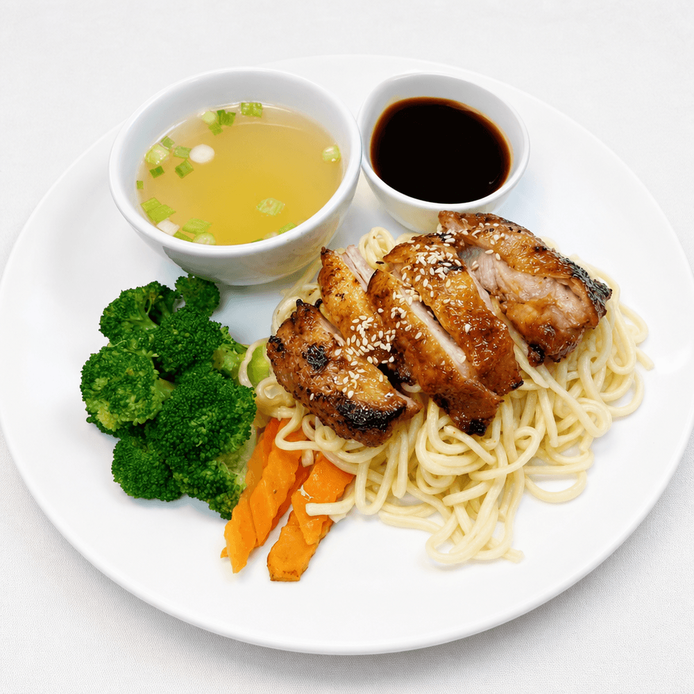 Teriyaki with Lo Mein And Soup