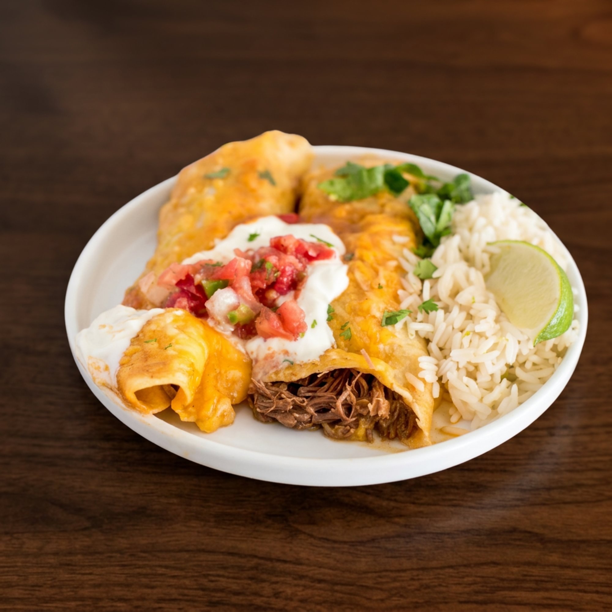 Shredded Beef Enchilada - Lunch Sp