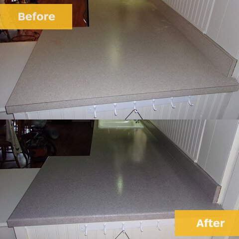 Countertop Refinishing - Before and After