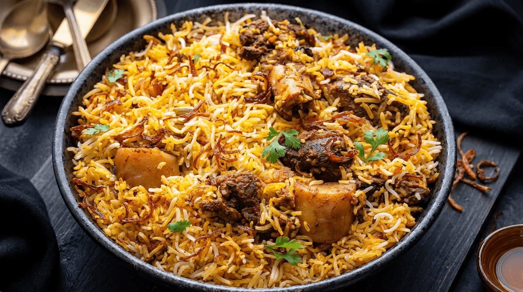 Goat Fry Biryani
