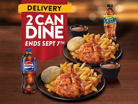 2 Can Dine Delivery for $27.99