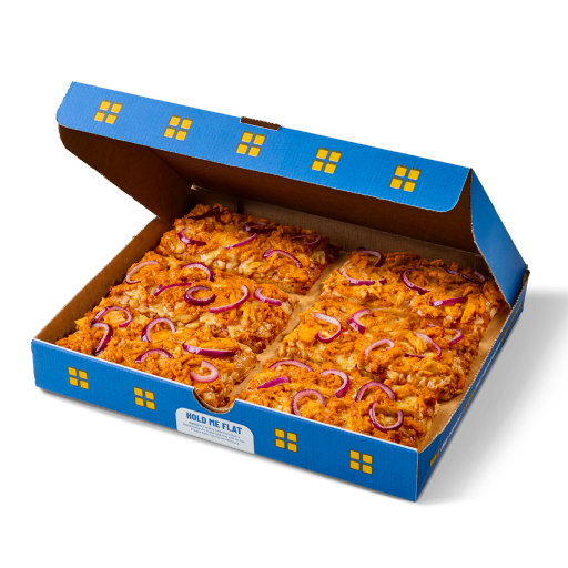 6 Slice Pizza Box Buffalo Chicken