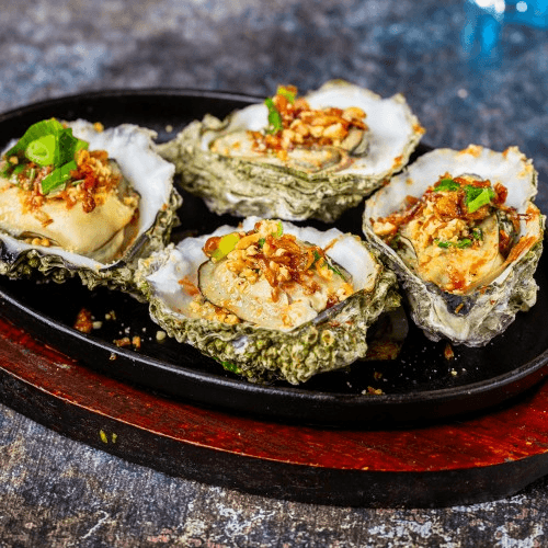 Grilled Oysters w butter scallion (4PCS)