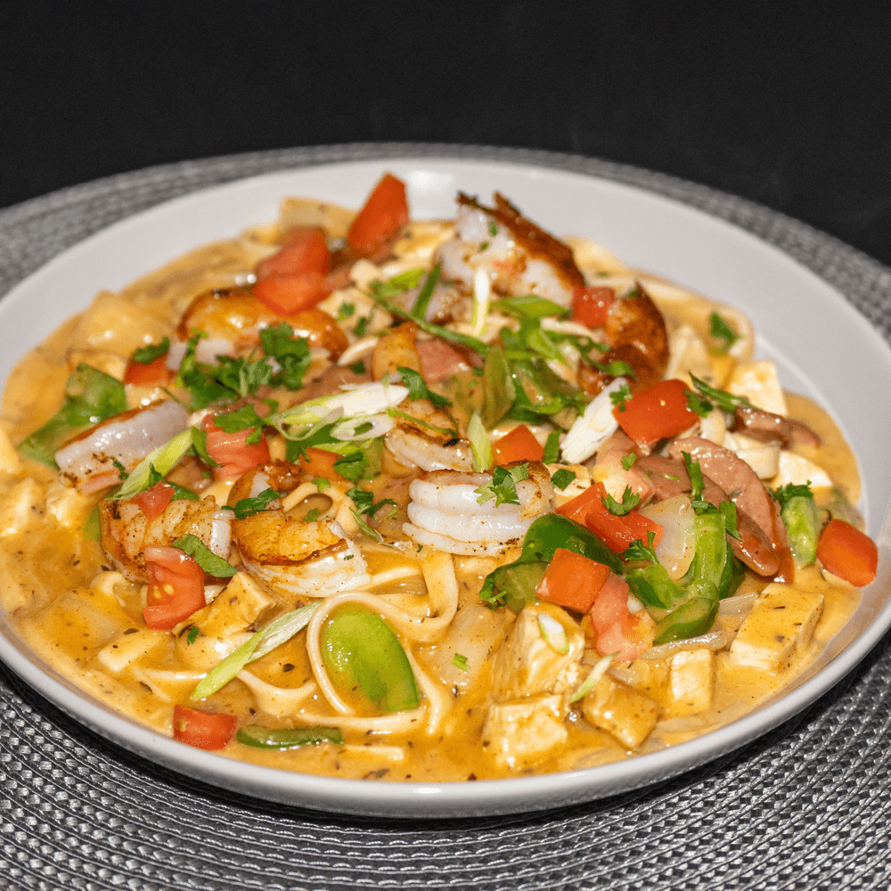 Cajun Chicken and Shrimp Pasta