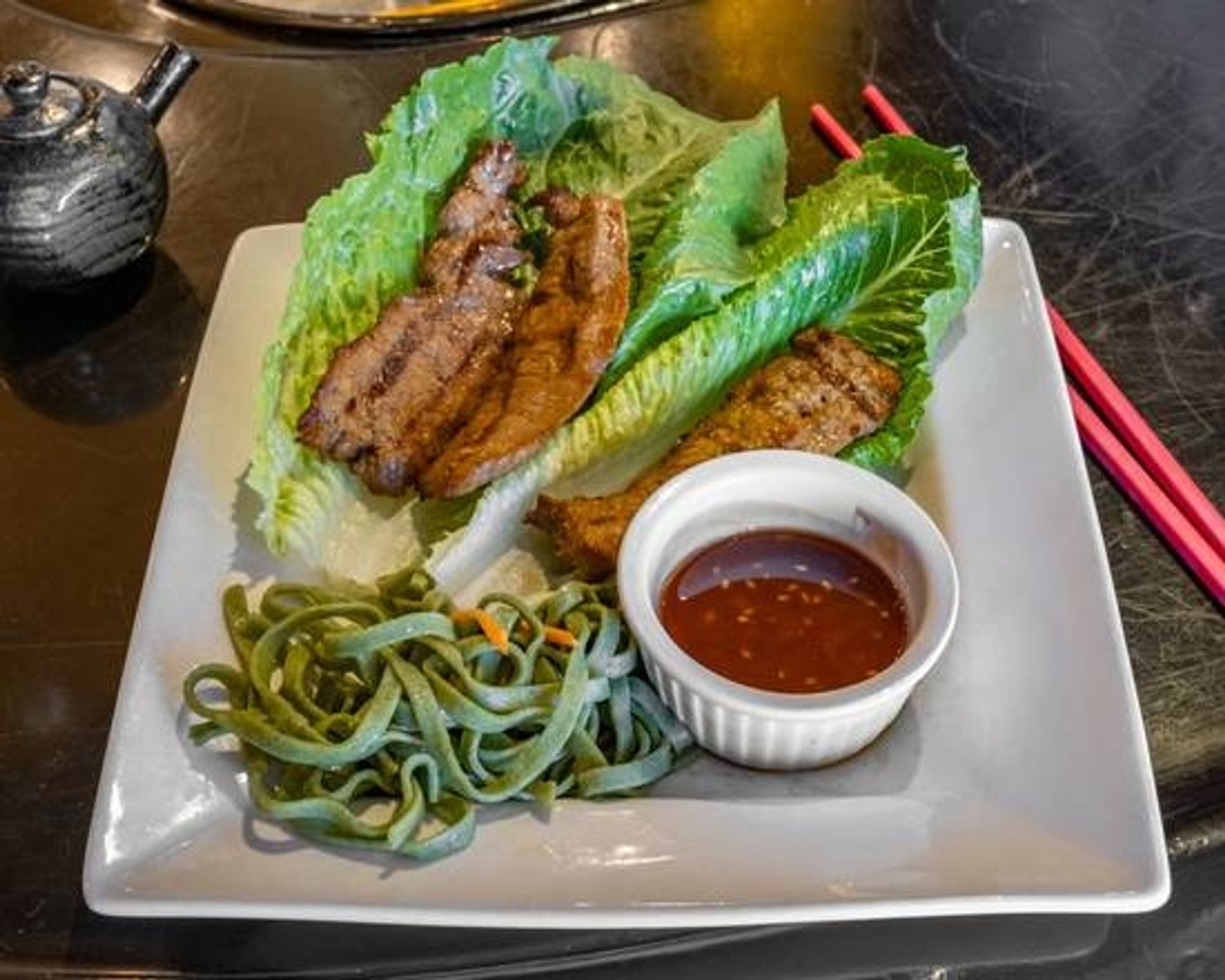Beef with Lettuce Wrap