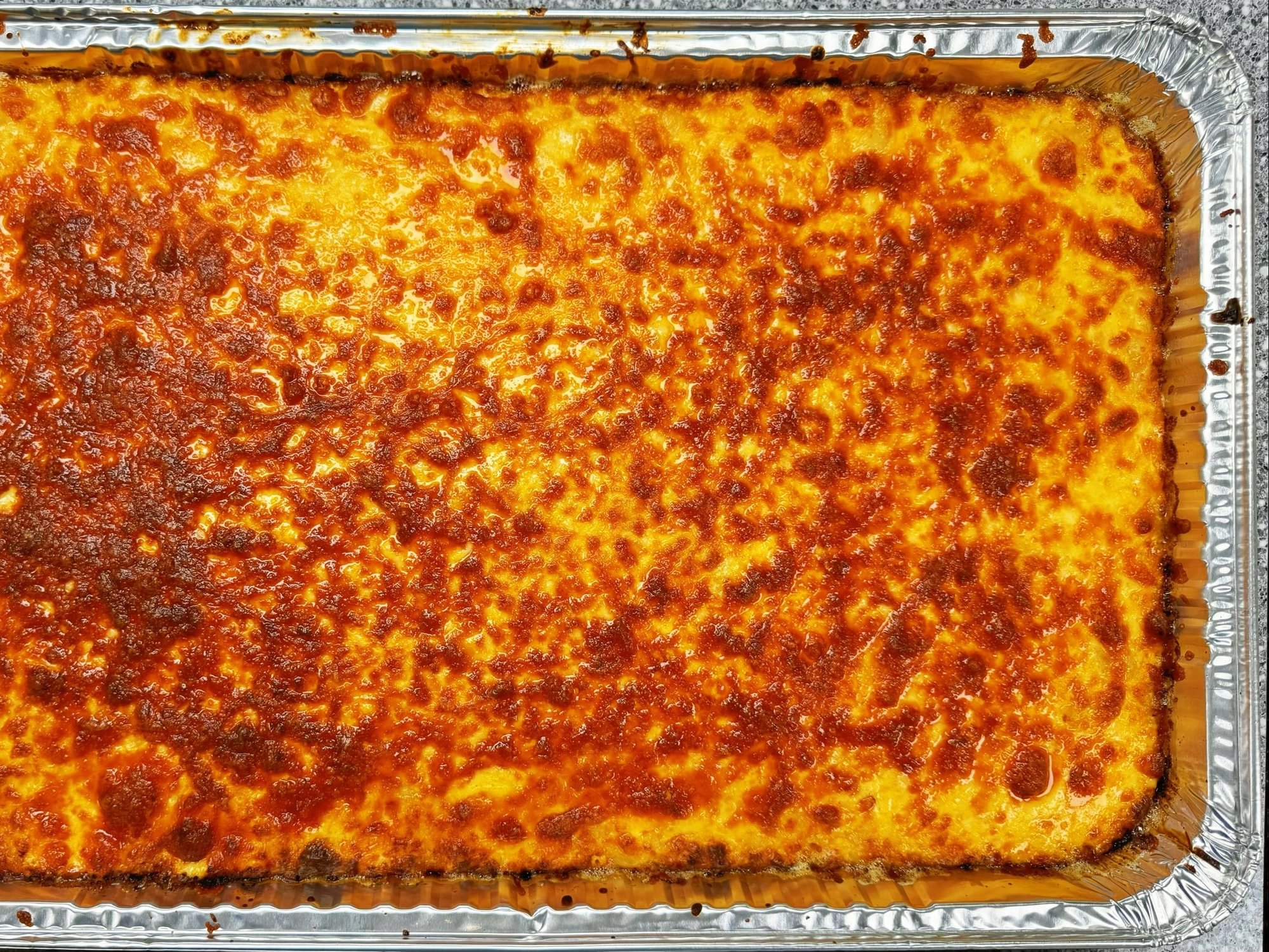 Large Full Tray Homemade Baked Mac & Cheese